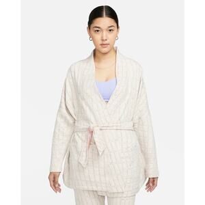 Nike Yoga Therma-FIT Luxe Women's Jacquard Top Jacket Reversible Small NEW